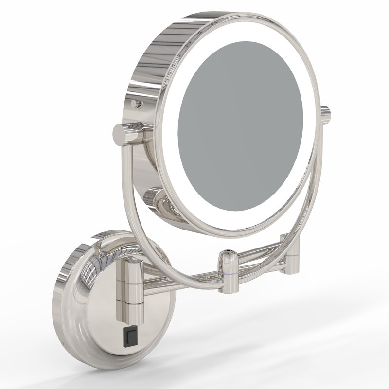 Kimball Young Metal Concave Wall Mirror, Polished Nickel