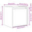 38cm W Manufactured Wood Bedside Table