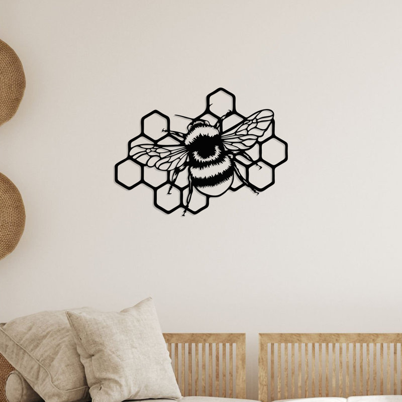 Art mural The Hive Keeper, H 17,8 po x l 24 po x P 1 po, Black