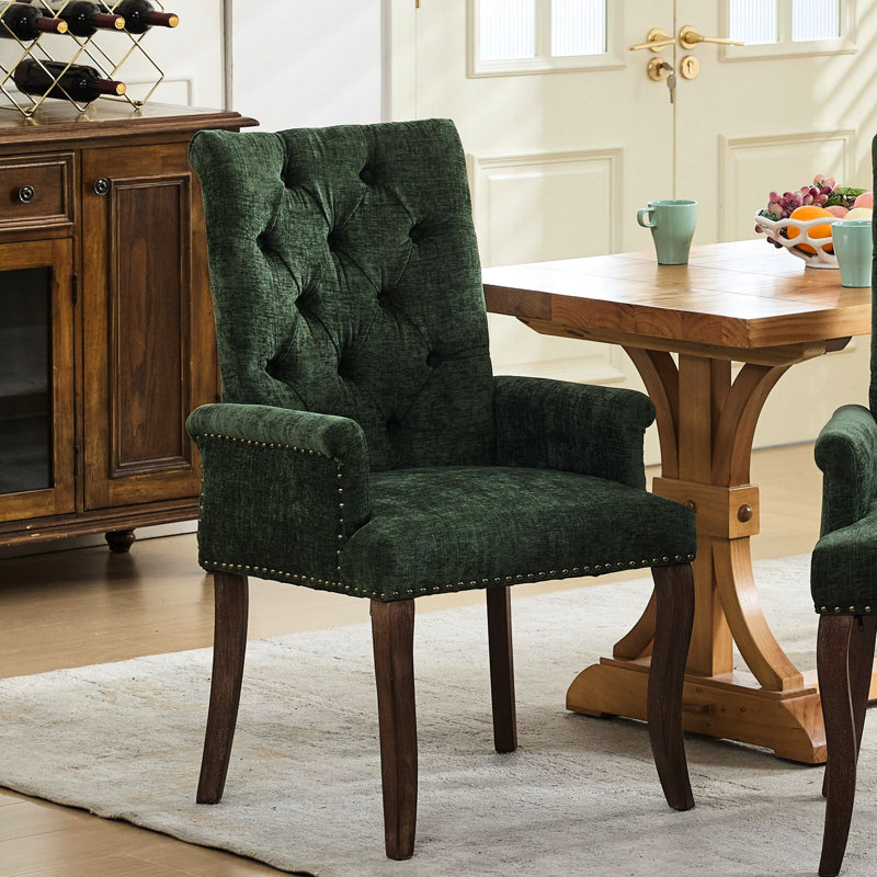 Chaise de salle à manger rembourrée Olive Chenille