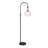 Verona Arc Floor Lamp with Glass Shade in Blackened Bronze/Seeded-148195400-148195403