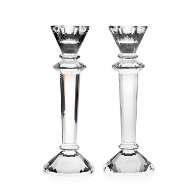 8'' H Lead Free Crystal Tabletop Candlestick