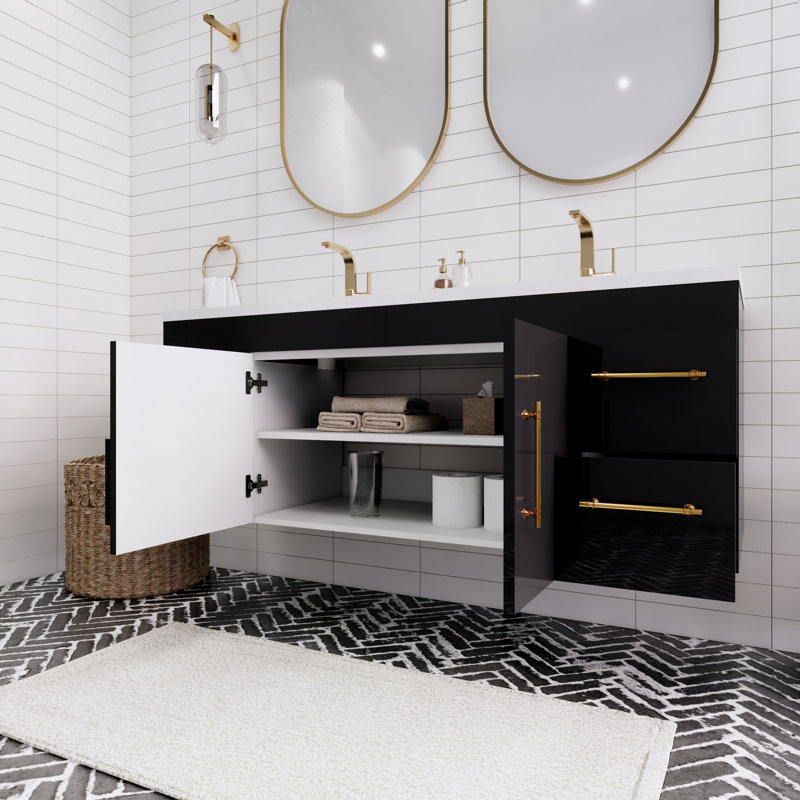 Ensemble de meuble-lavabo double 60 po Tenshi