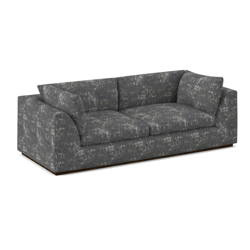 Big Sur Sofa, American Walnut, Filigree Ivory 100% Polyester