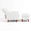 Upholstered Armchair with Footstool-709766326