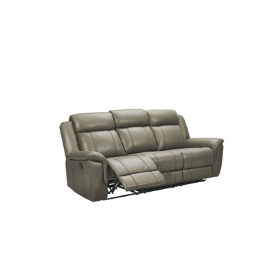 Canapé gris 5109 avec fauteuils inclinables manuels