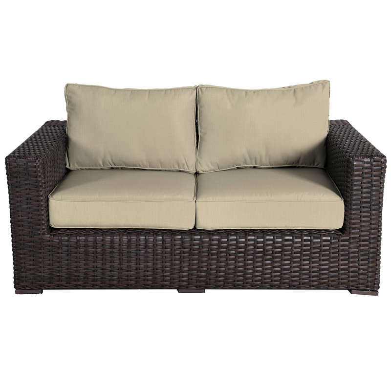 Woodham 65'' Wide Loveseat with Cushions, Beige