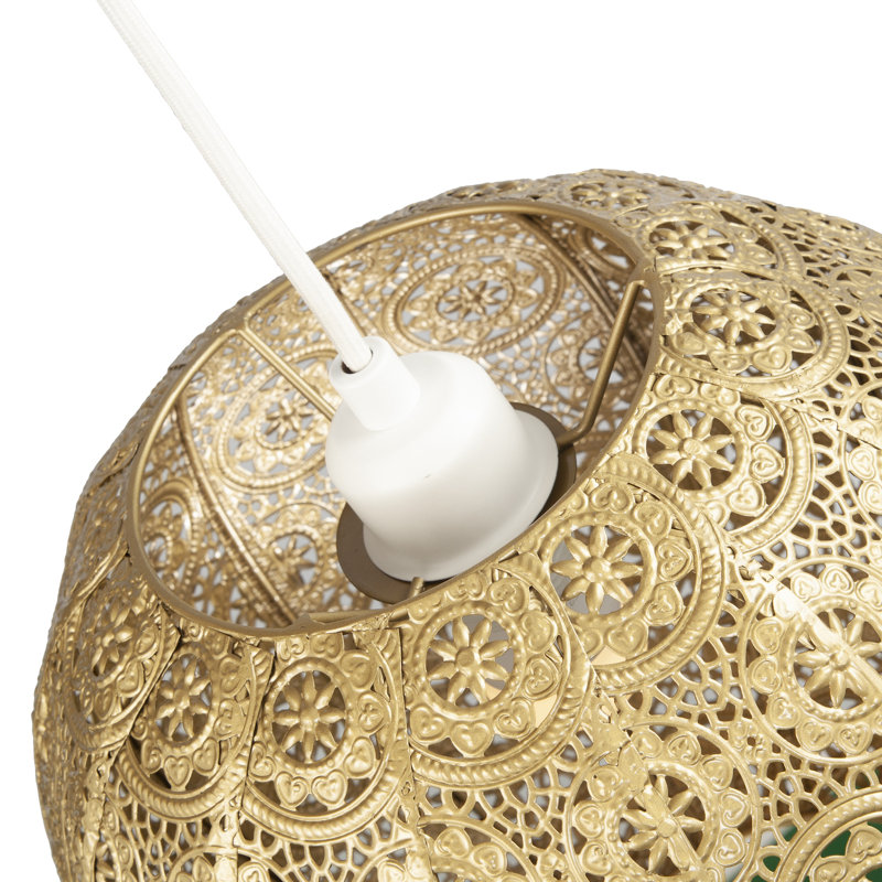 26cm H Metal Round Pendant Shade ( Screw On ) in Gold