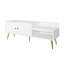 Banc porte-chaussures de style moderne en blanc - rangement spacieux pour la chambre à coucher, le salon et l'entrée