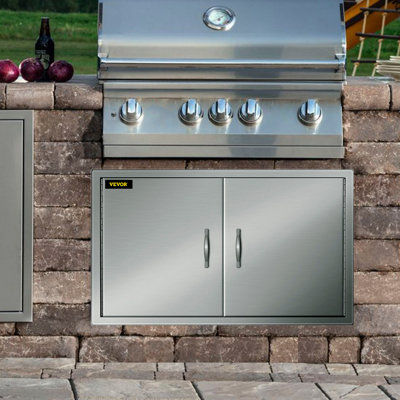 VEVOR Double Door 39 in. W x 0.03 in. D Steel Access Door