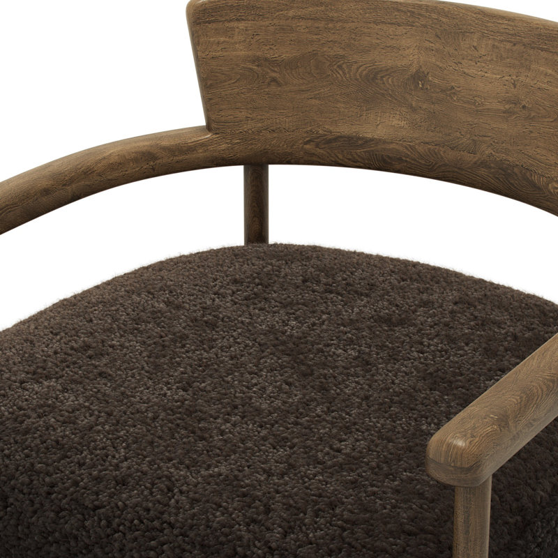 Armchair, Cocoa Shearling