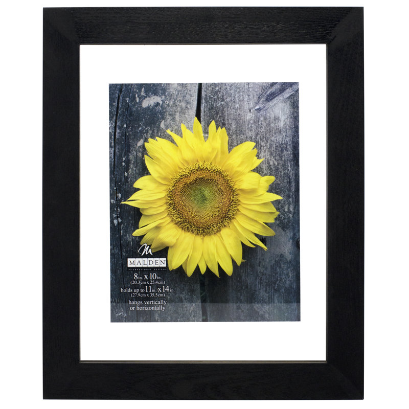 Kareena Black Wood Matte Picture Frame, 5" x 7"