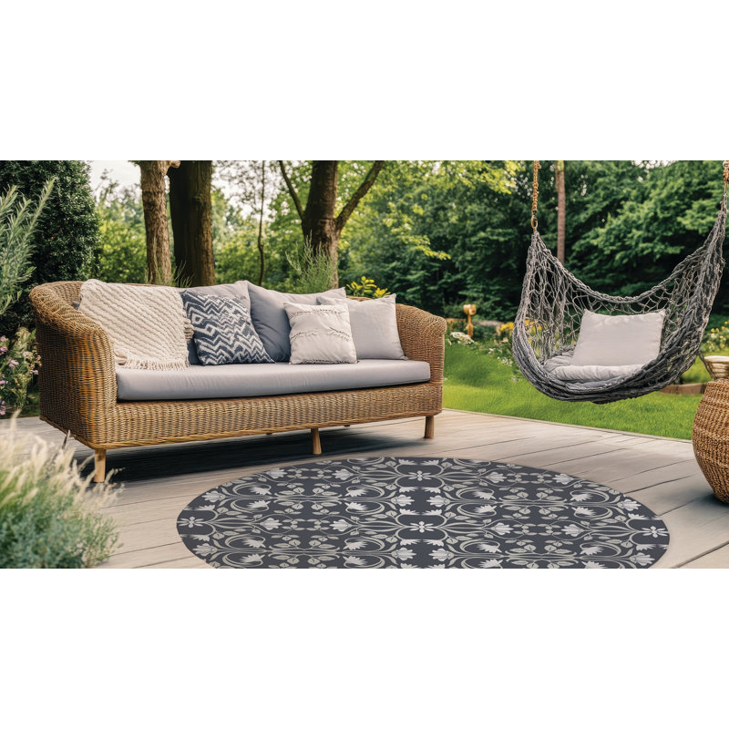 Tapis d'extérieur Savanah, Rond 5 pi