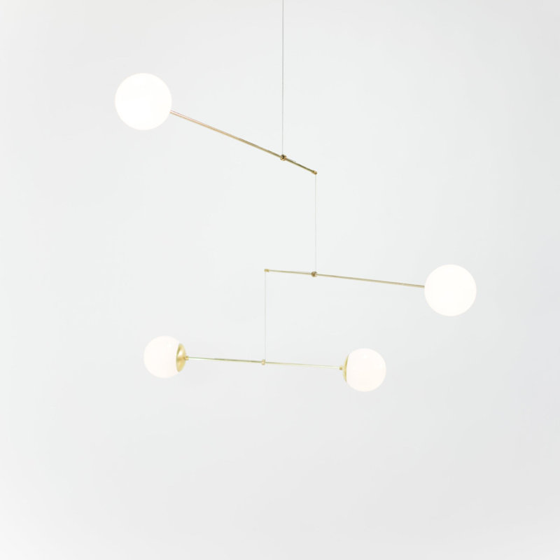 Mobile Chandelier, Brass