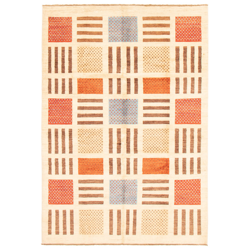 Tapis crème Finest Peshawar Ziegler 5 pi 6 po x 8 pi 1 po