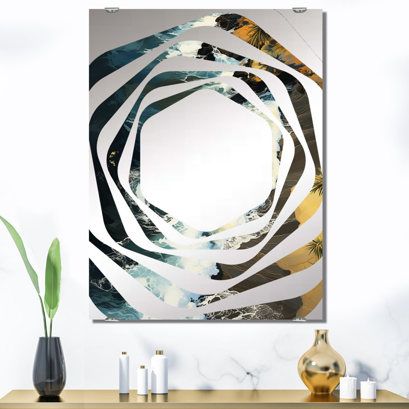 Miroir mural Feona - Coastal Beach, 40 po x 30 po
