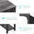 Shamauri Computer Desk with Drawers Writing Desk Gaming Desk-2010643093