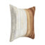 Meru Striped Hair On Hide Throw Pillow