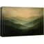 «Misty Green Mountain Range Tranquil Nature Landscape», reproduction d'art sur toile encadrée-120796946-120420030