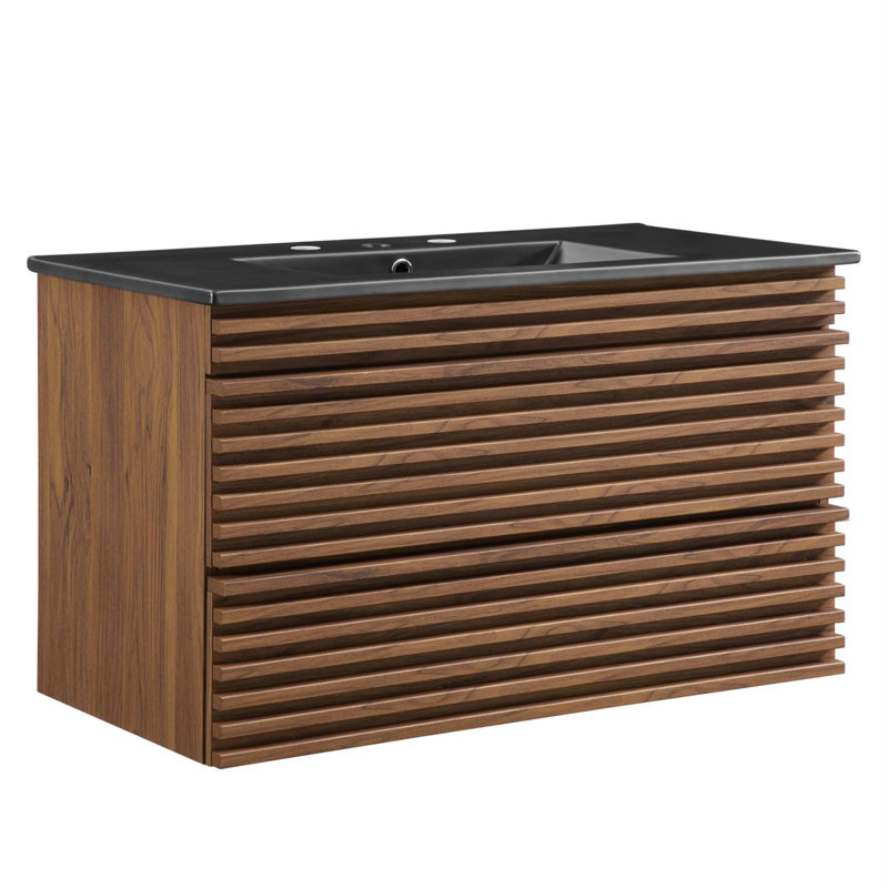 Meuble-lavabo mural 36 po Render
