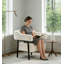 Fauteuil d'appoint moderne avec cadre en métal pour salon, chambre à coucher-434921848-434921607