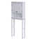 Dorset Over-the-Toilet Space Saver Storage, White - Wall and Base Cabinet Set with Adjustable Shelf, Open Display Shelf, Zinc Metal Hinges, and Nylon Floor Levellers, 27 in. W x 9 in. D