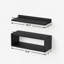 Tablettes flottantes avec tablette cubique supplémentaire