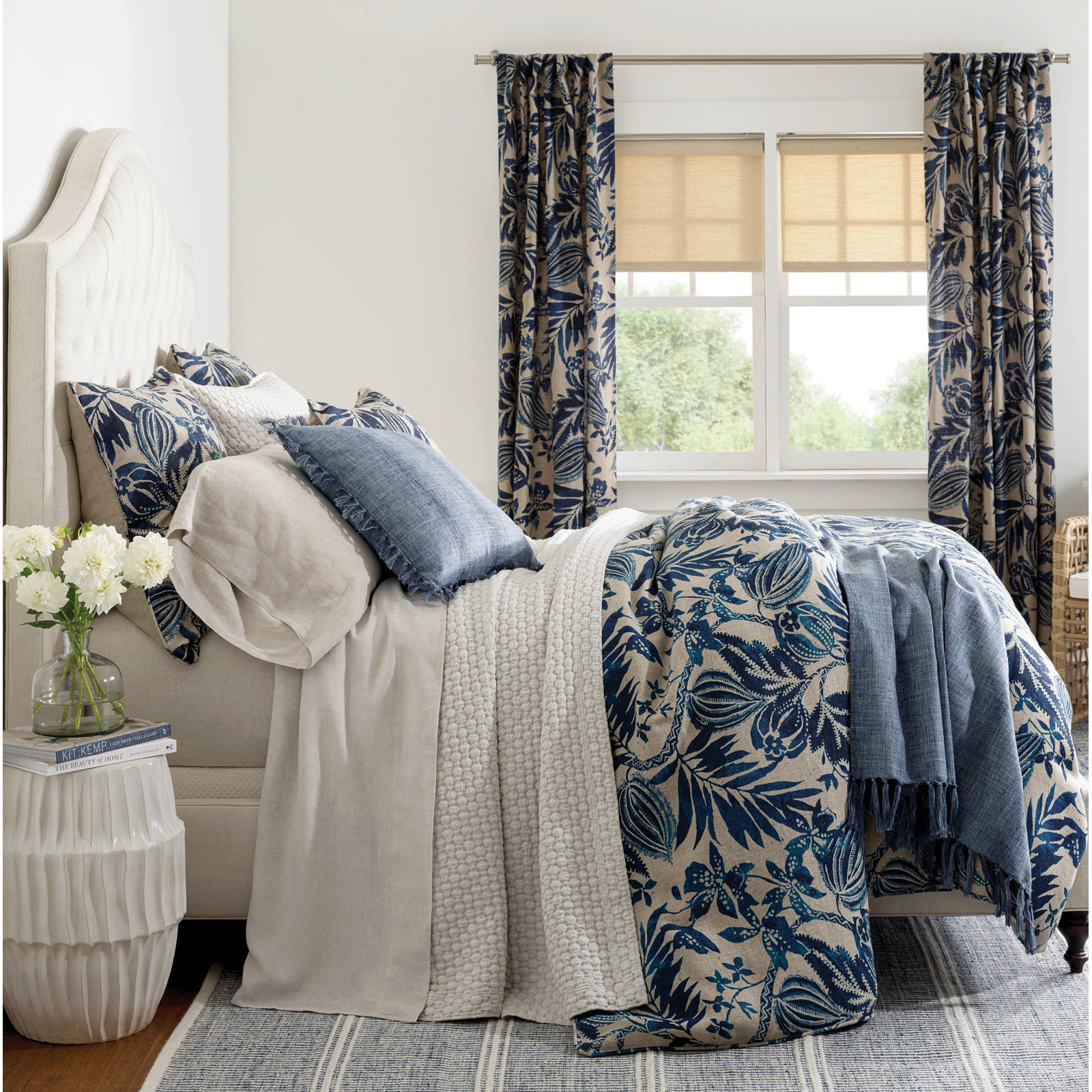 Lodi Cotton Coverlet Set, King Coverlet, Sand