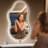 Cloud Shape LED Bathroom Mirror - Anti-Fog, Dimmable Light, Tempered Glass - ETL Listed for Safety-869829301