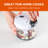 COMMERCIAL CHEF Food Chopper,Veggie Chopper with Stainless Steel Blades