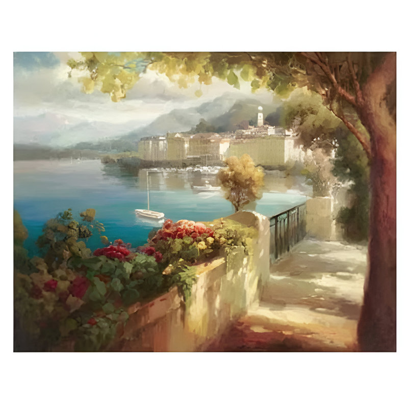 «Portofino Light» par Roberto Lombardi, reproduction d'impression sur papier, H 22 po x l 28 po x P 0,15 po