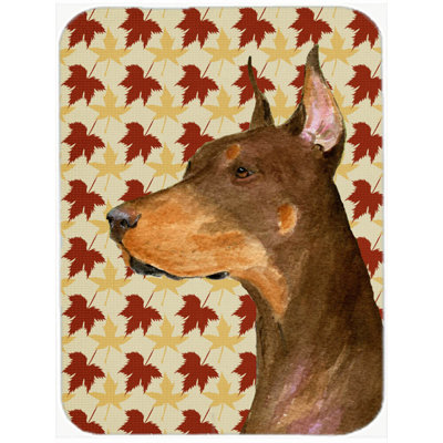 East Urban Home Doberman Portrait Glass Cutting Board