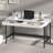 Home Office Desk With Hidden Cable Management And 2 Drawers