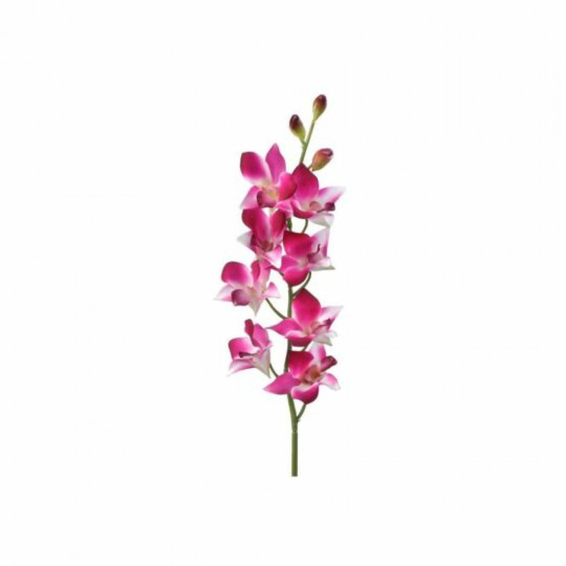Tige d'orchidée artificielle fuchsia Real Touch Dendrobium