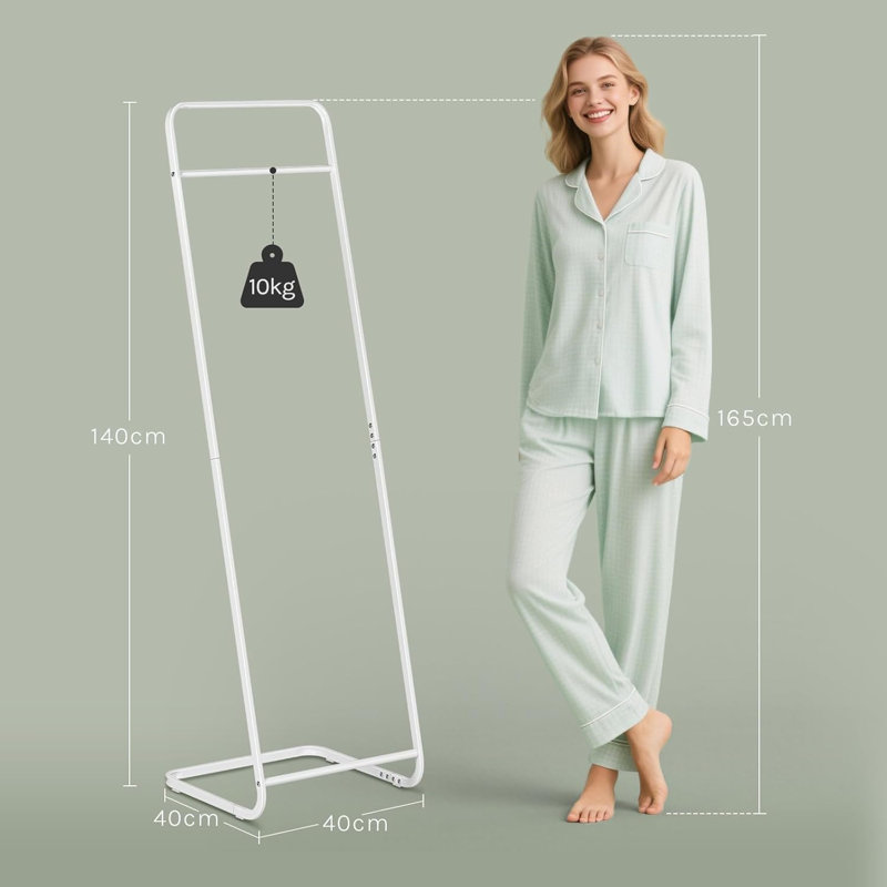 40cm Clothing Rack, White