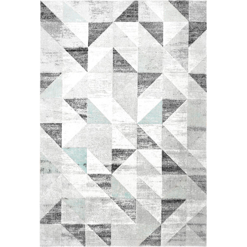 Nicole Miller New York Patio Sofia Holly Transitional Geometric Indoor/Outdoor Area Rug, Rectangle 7'9" x 10'2"