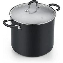 16 Low Pot Non Stick Heavy Gauge With Glass Lid – R & B Import