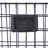 Black Charlotin Metal Tall Wire 5 Slot Magazine Rack Holder with Suspended Baskets and Label Slots-2015200781