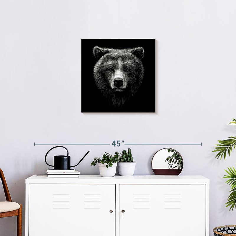 Visage d'un grizzly de Brampt