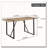 Industrial Rectangular Dining Table-847403485