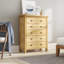 Sarkar 90cm W 5 - Drawer Chest of Drawers