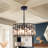 16" Modern 4-light Drum Crystal Chandelier Dimmable