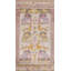 Antique Geometric People and Animals Small Scatter Size Cotton Dhurrie Rug
