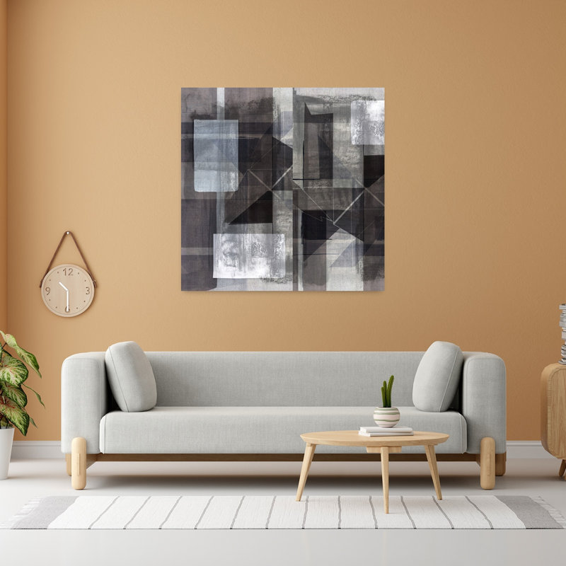 Art contemporain, art contemporain abstrait, H 48 po x l 48 po