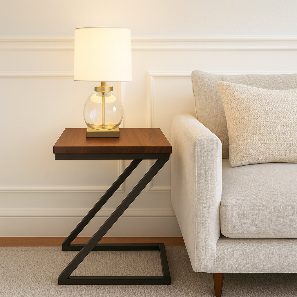 Ashford Blake Solid American Walnut Lamp Side Table | Wayfair.co.uk