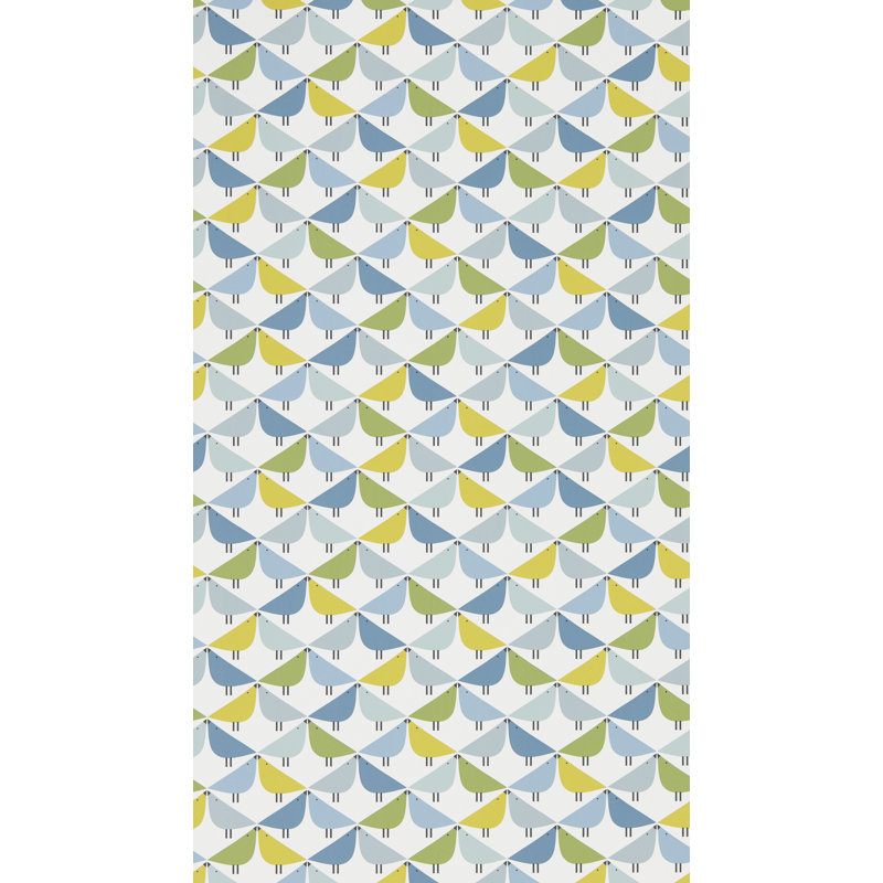 10.05m x 52cm Matte Wallpaper Roll, Gecko/Pacific/Glacier