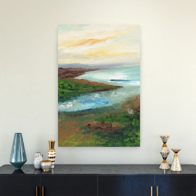 Serene Coastal Landscape Peaceful Serene Tranquil Coastal Landscape Wall Art