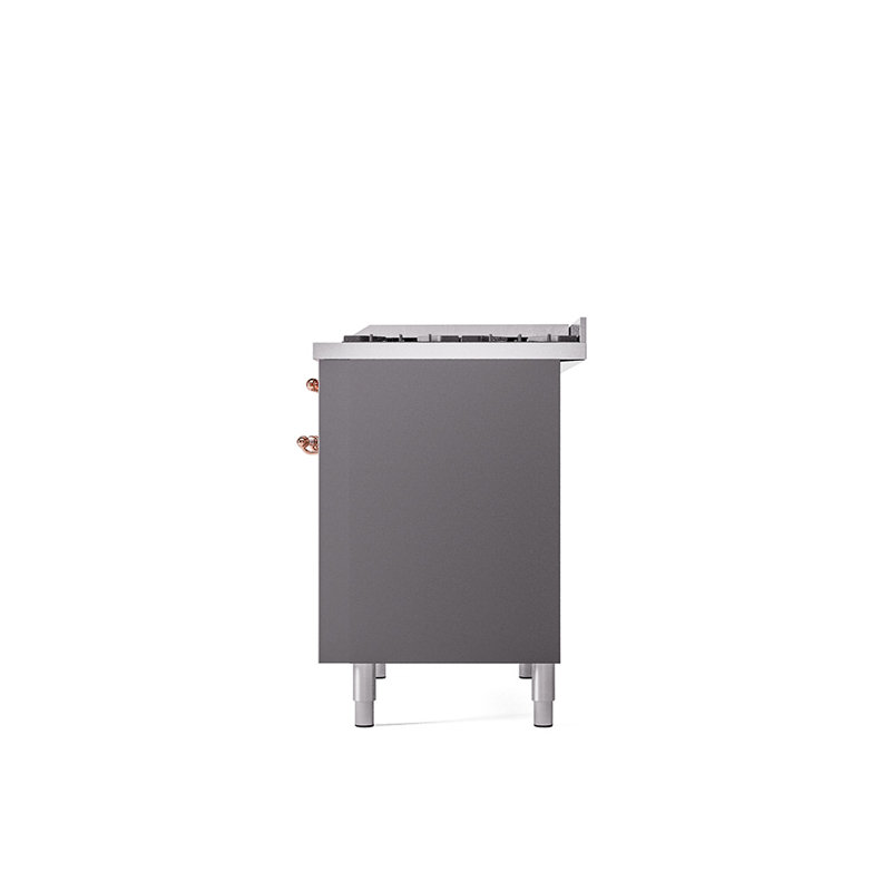 ILVE Nostalgie II 40 in Dual Fuel Range, Graphite Matte/Bronze, Natural Gas