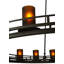 Lustre de roue pour wagon 20 lumières unique Paulson