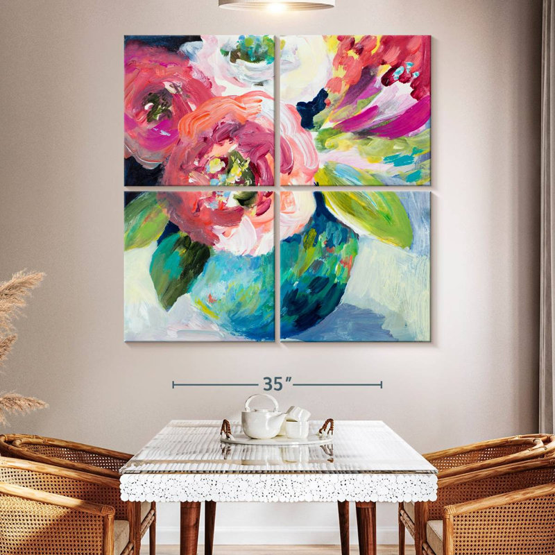 Harnek A Pop Of Spring, 74" H x 74" W